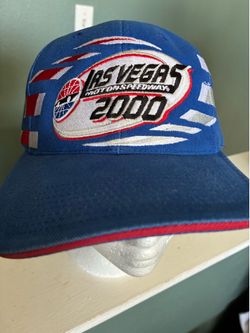 Vintage Hat Y2K LAS VEGAS MOTOR SPEEDWAY racing 2000s Nascar Cup Baja Blue