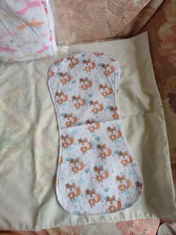 10 infant spit up cloths