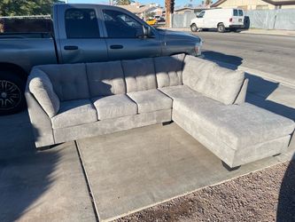 Sectional Gray color with ottoman 114”x 90”