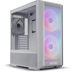 LIAN LI LANCOOL 216RW White Steel / Tempered Glass ATX Mid Tower Computer Case ,