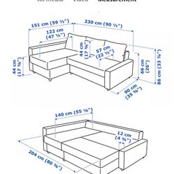  IKEA FRIHETEN Sleeper Sectional w/ Storage – $400 (Dark Gray) 