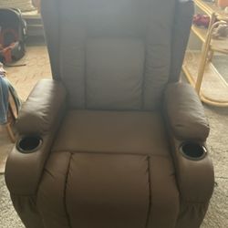 Electric Lifting Recliner With Heat And Massage Functions