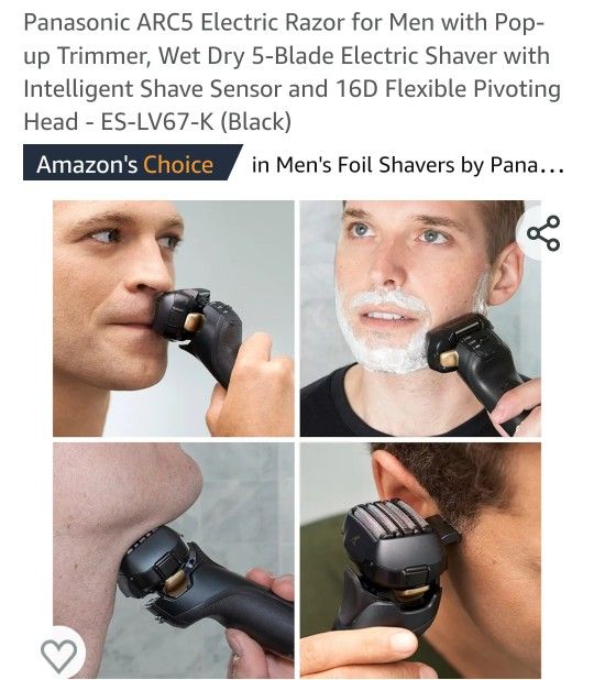 PANASONIC ES LV67 RAZOR FOR NAN POP WET DRY 5 BLADE TRIMMER