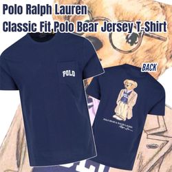 Polo Ralph Lauren Classic Fit Polo Bear Jersey T-Shirt (Navy) available in Med or Large NWT