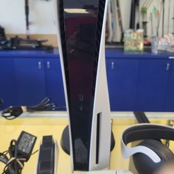 Bundle Pack Ps5 Disk Version Headset Chargers Controller