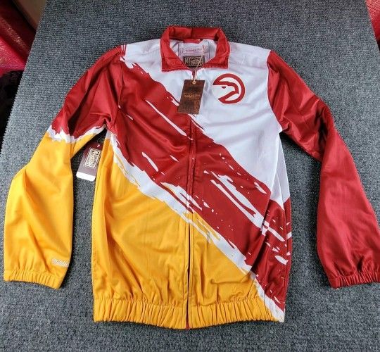 Atlanta Hawks Youth XL 18-20 New Mitchell And Ness Jacket NWT 