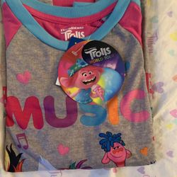 Trolls Girls 2-pc Pj Set Size 7/8