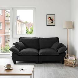 Atlanta 76" Modern Loveseat Modular Sofa with Curved Armrests