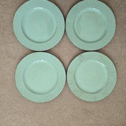 Set of Four Matching Charger Plates