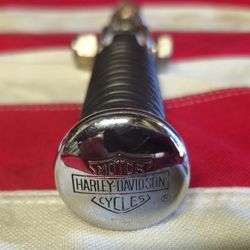 VINTAGE HARLEY DAVIDSON 4" RUBBER PASSENGER PEG CHROME