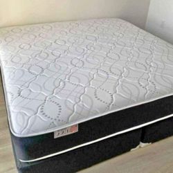 New KING SIZE MATTRESS WITH BOXSPRING SET COLCHONES NUEVOS KING SIZE MATTRESS BED FREE BOX SPRING 