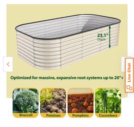 Galvanized planter box