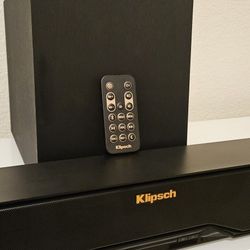 Klipsch Sound Bar and wireless Subwoofer 