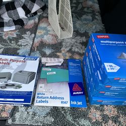 Staples Copy Paper 4 Reams Cases 2000 Sheets &  Multi Purpose Labels Extra(Northridge)