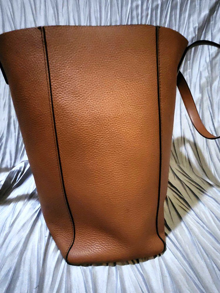 Hudson Pebbled Leather Tote Bag