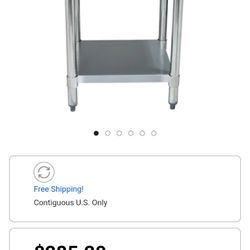 Stainless Steel Workbench