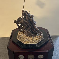 Danbury Mint World War II 1942 to 1945 Coin Collection Raising The Flag On Iwo Jima