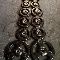 York USA Weighs Plates Rubberized, 290 Lbs set