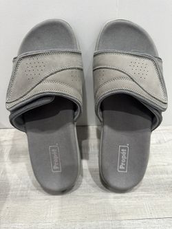 Propet Mens Emerson Slide Casual Sandals Casual - Grey