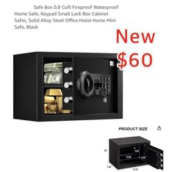 New Safe Box  Fireproof Waterproof Home Safe, Keypad Small Lock Box $60 east Palmdale check out all my other great offers 