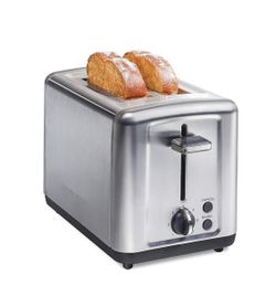 NEW Hamilton Beach 2 Slice Brushed Stainless Steel Toaster