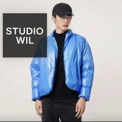 Yeezy Round Jacket Engineered by Balenciaga Blue