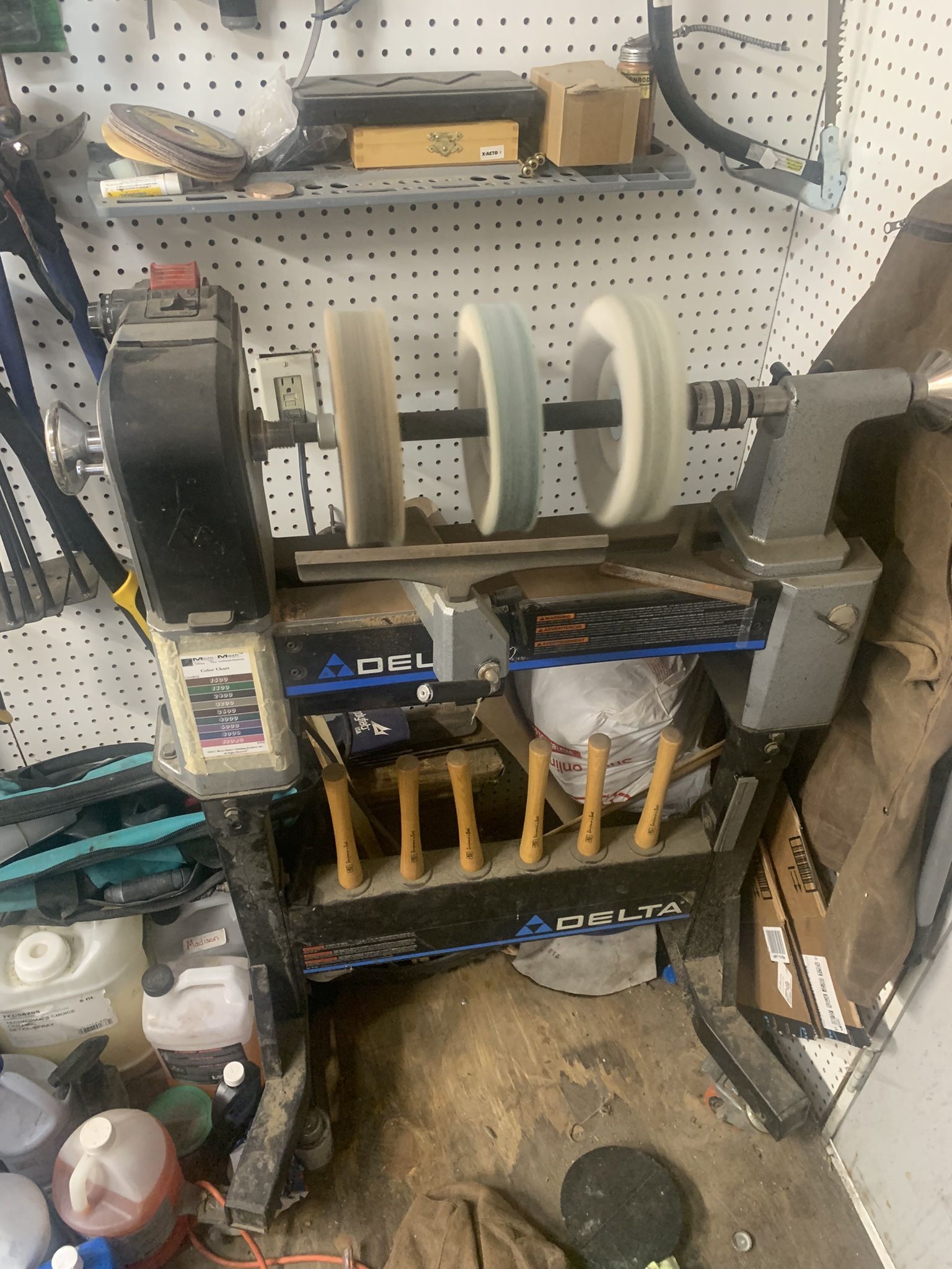 Woodturning Setup 