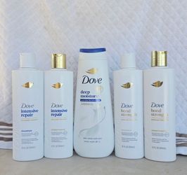Dove Hair Care & Body Wash Bundle – 5 Pieces