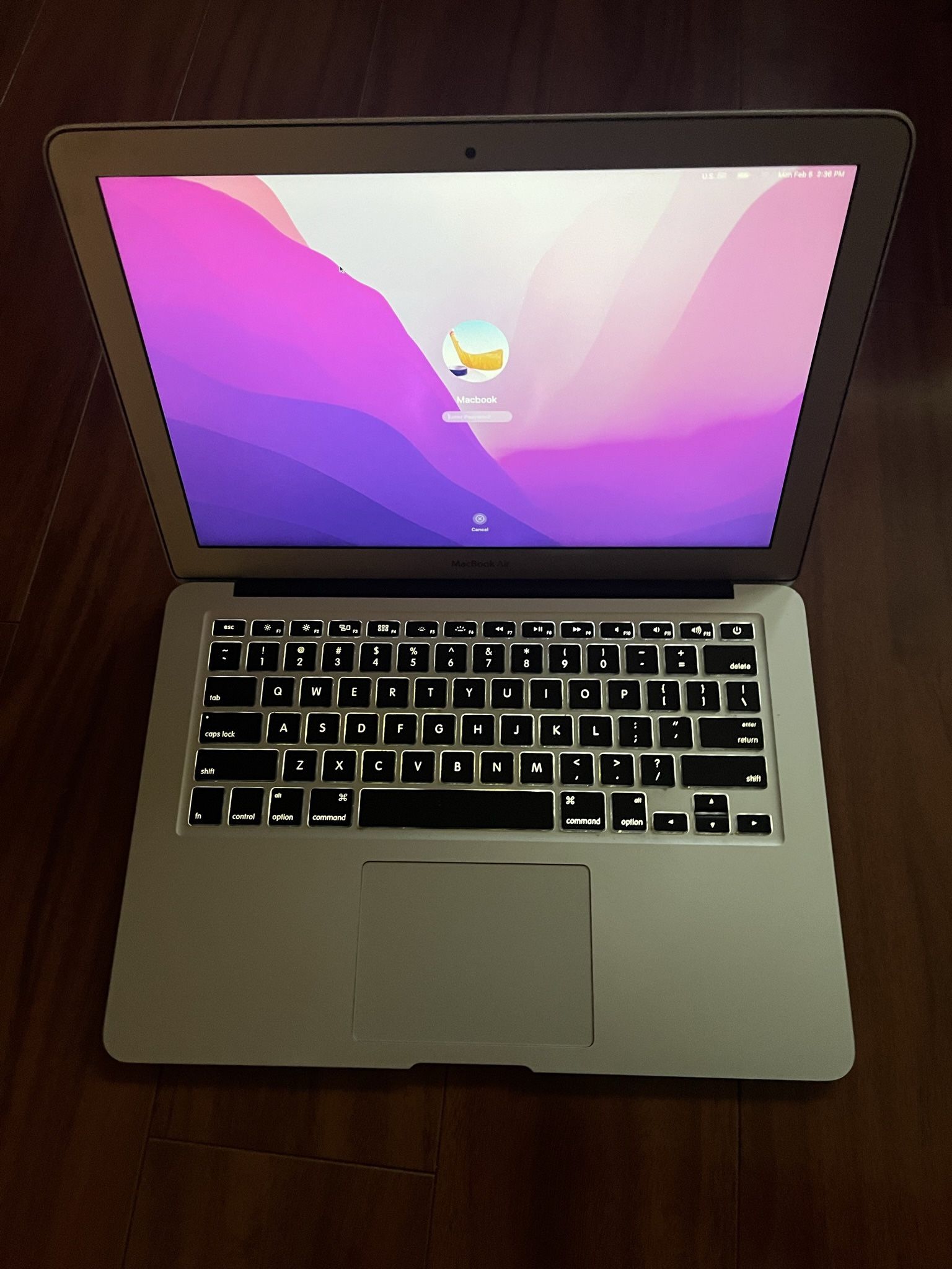 2015 MACBOOK AIR 128GB SSD INTEL i5 CORE 8G RAM