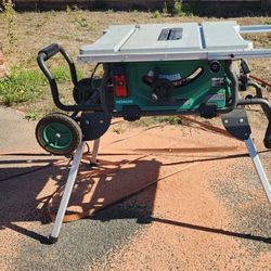 Hitachi Table Saw 10 In. With Stand