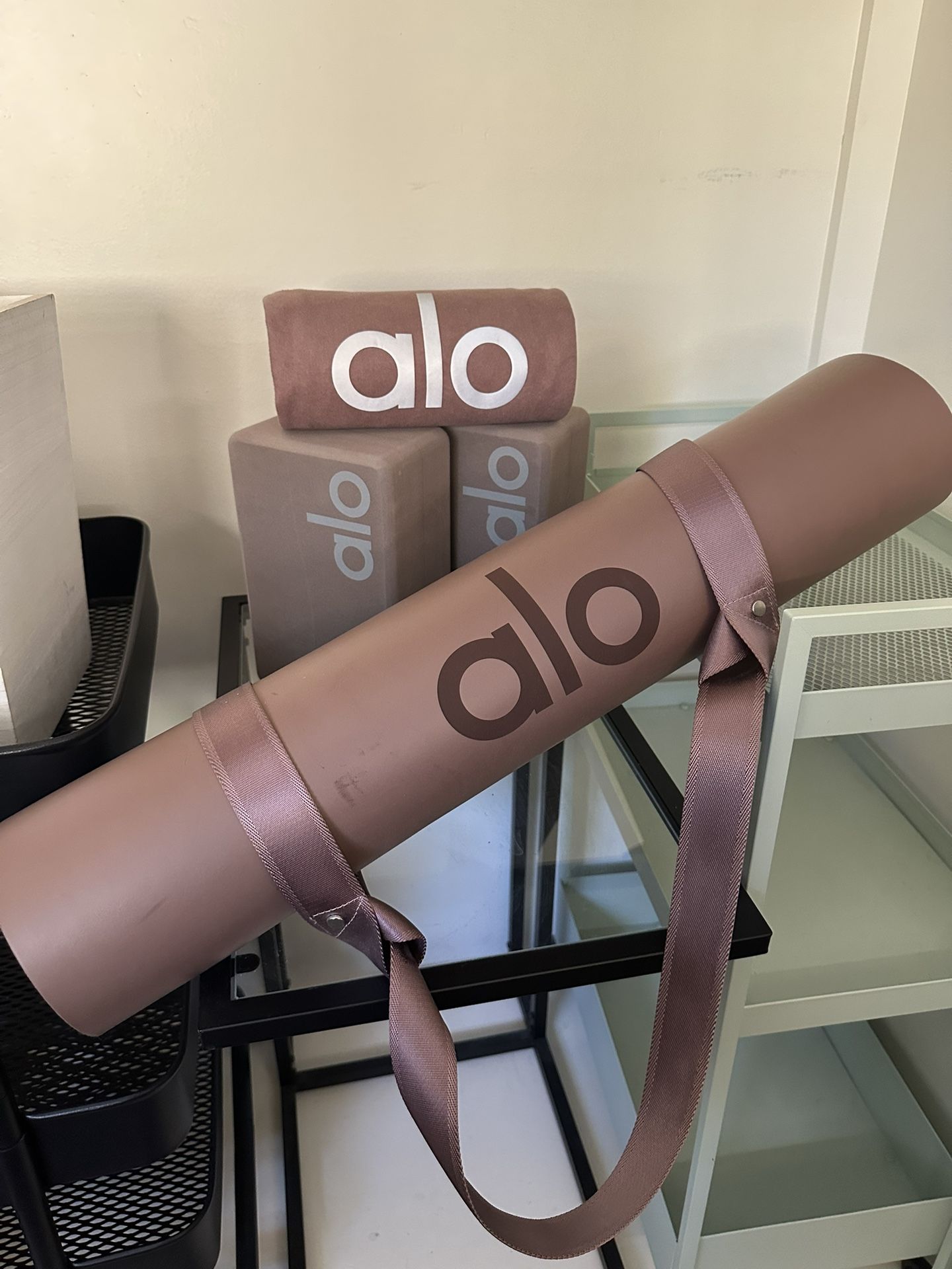 All Yoga Mat With Strap, Blocks And Nonslip Towel