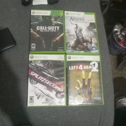 4 Games For Xbox 360. 