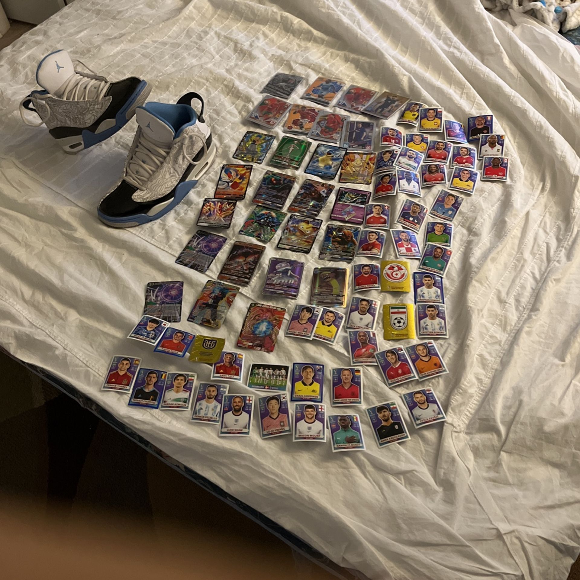 Jordan’s Customs And Soccer/European football Champion League And Wrold Cup Cards And Pokémon Cards And Pokee Ball Cards