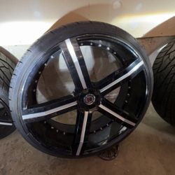 24 Inchx9  5x115  All Good Needs A Tire 