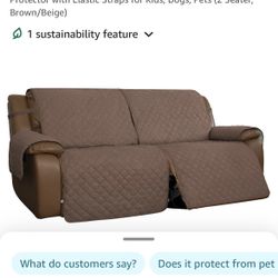 Oversized Double Recliner Couch Cover