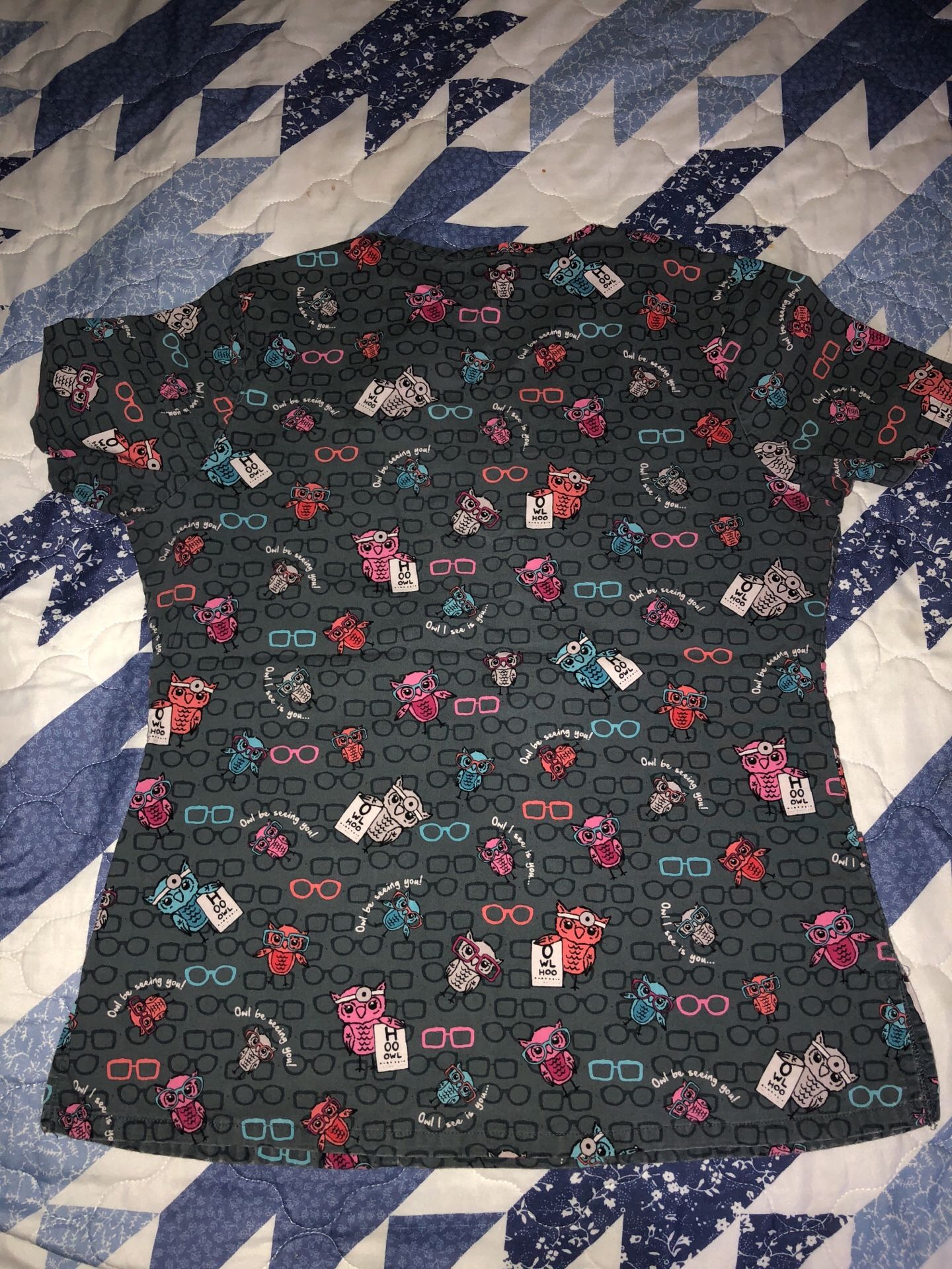 Size small scrub top