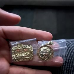 Gold pendants