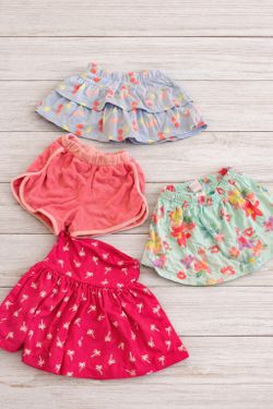 24 Months And 2T Girls Summer Skorts