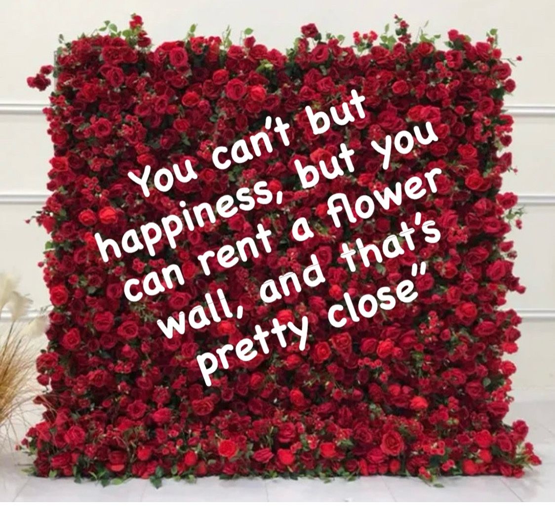 Red flower wall