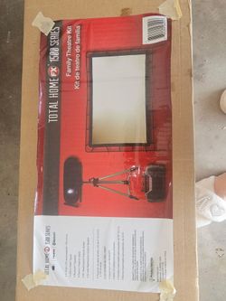 Total home fx1500 series family home theater system with 2 shoebox speakers