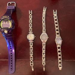 4 Womens Watches-need Batteries 