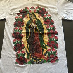 Camiseta Blanca Virgen de Guadalupe size S