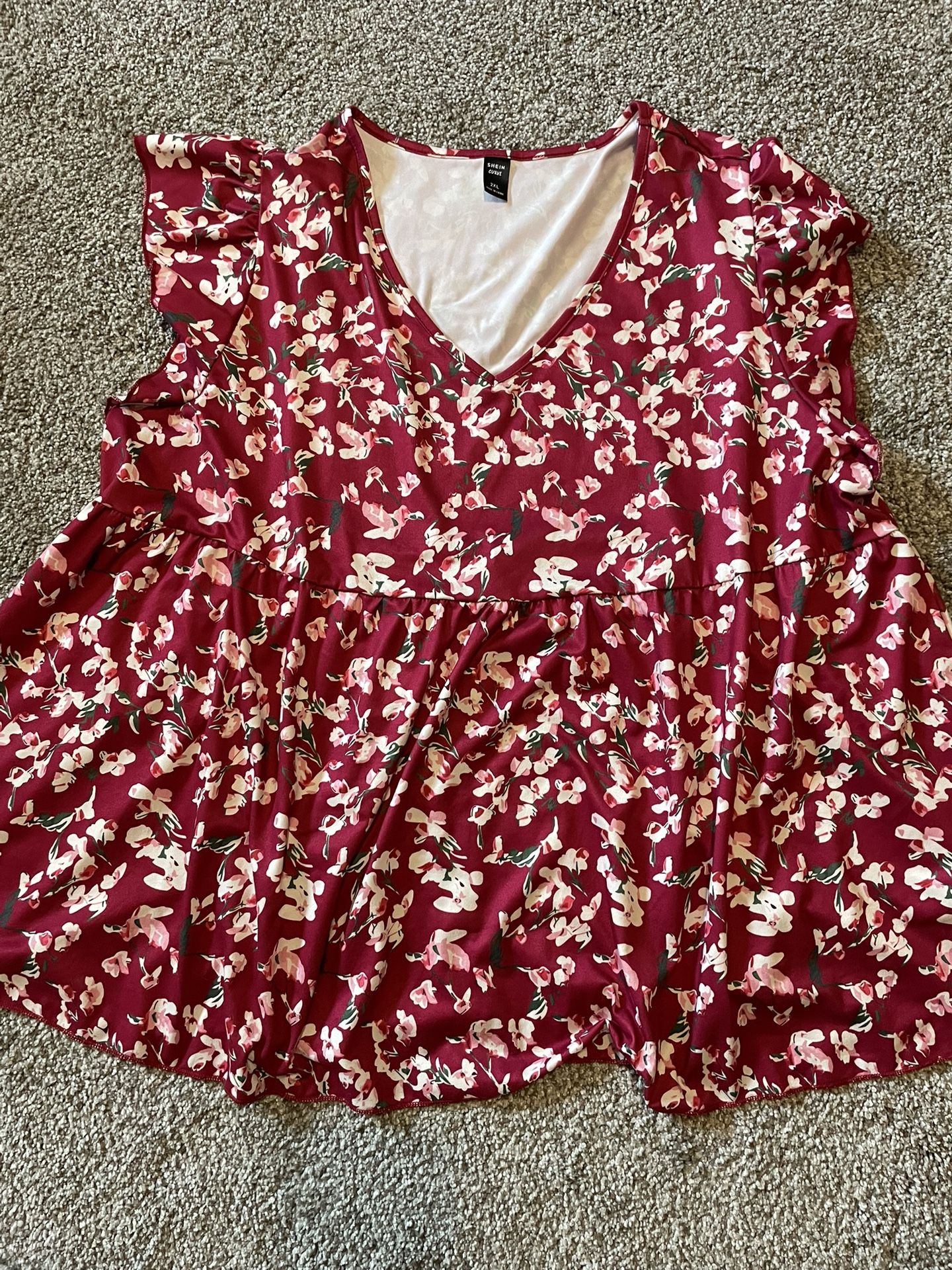 Shein 2x Floral Top