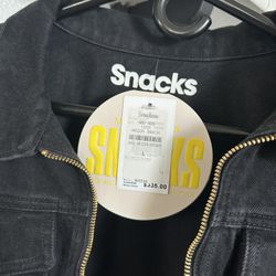 Snacks Grey Jean Large Jacket 