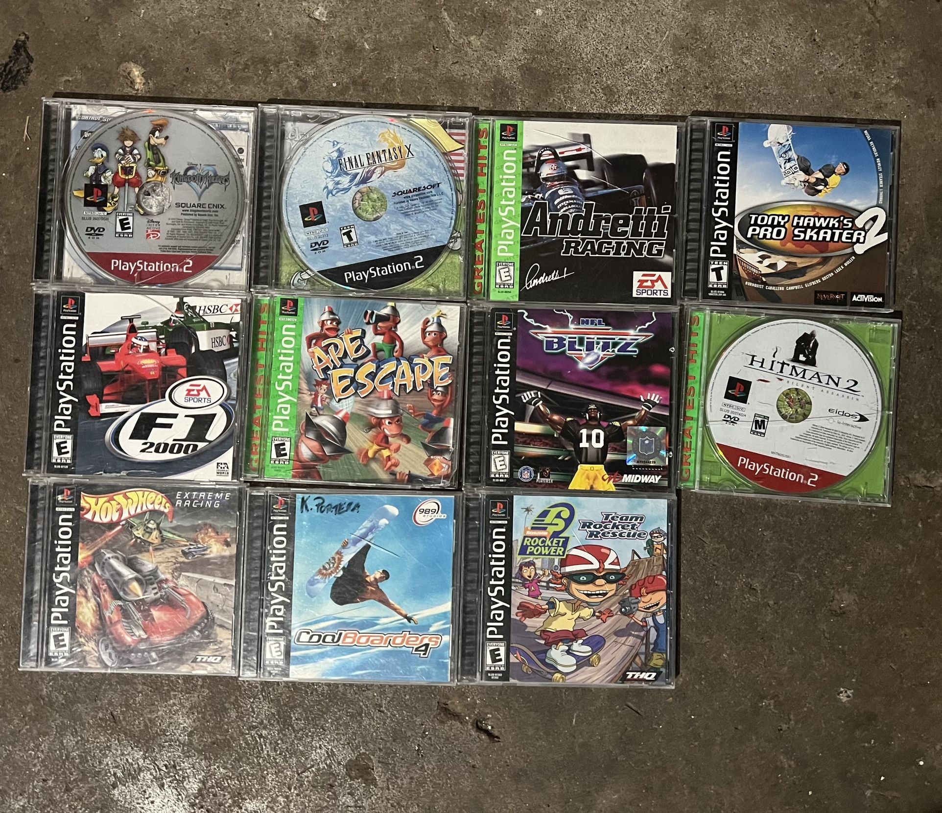 Ps1 And Ps2 Games $10-30 Each
