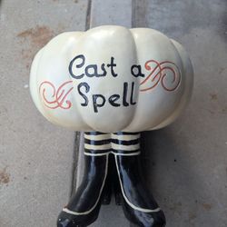 Halloween plaster planter