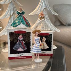 1994, 1995, 1998 Barbie Christmas Ornaments