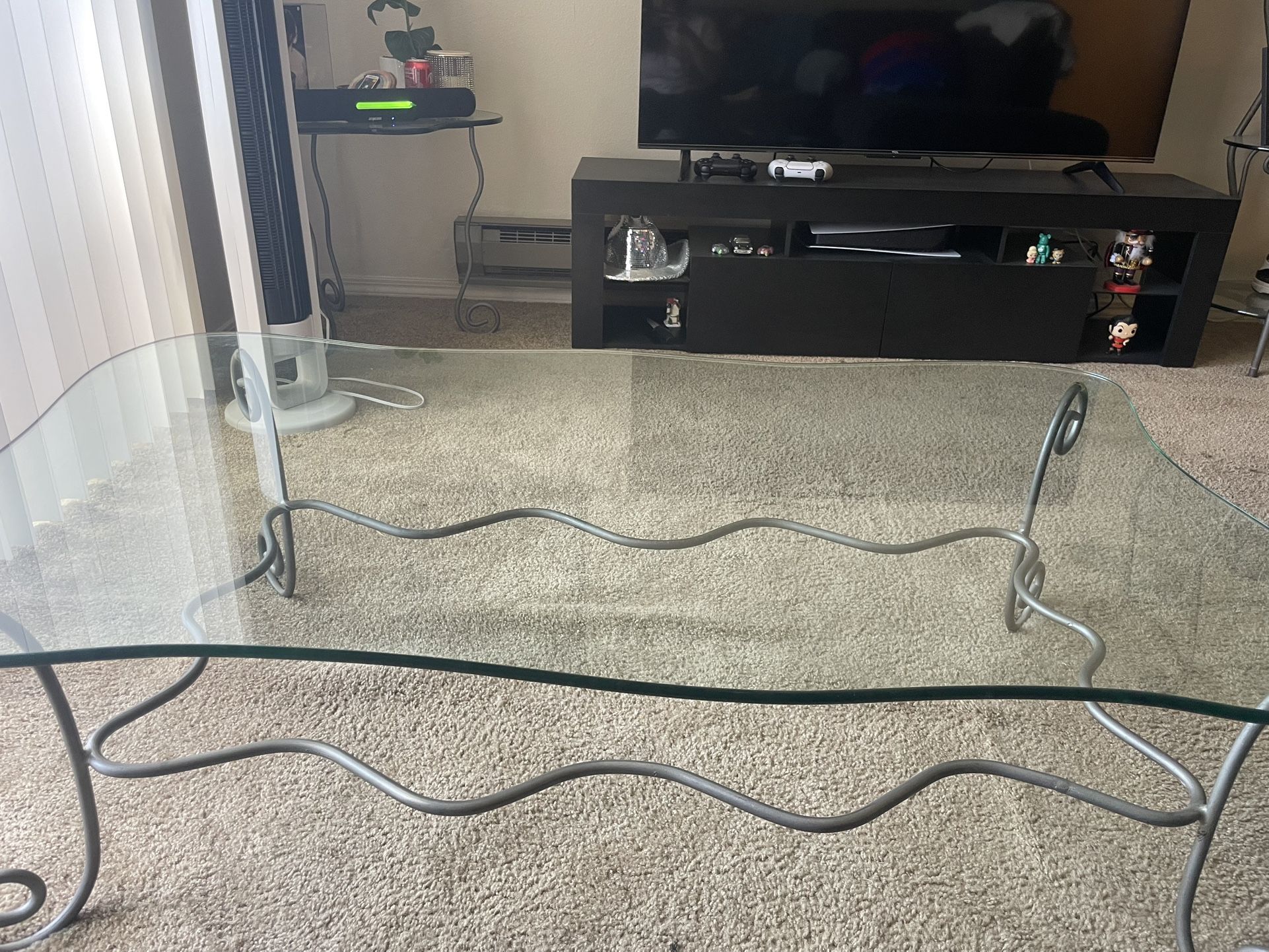 Glass Top Coffe Table (Large)