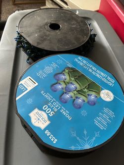 Blue Christmas lights set of 2