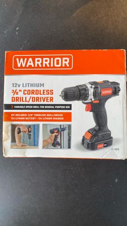 Warrior 12V Cordless Drill/Driver Kit